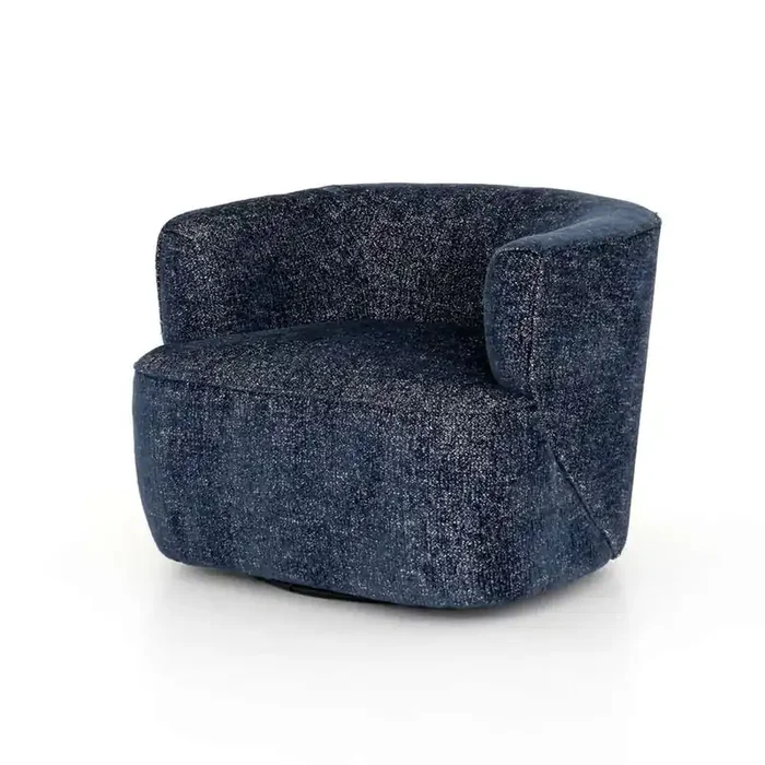 Four Hands – Atelier – Mila Swivel Chair-Comal Azure – UATR-060-817P