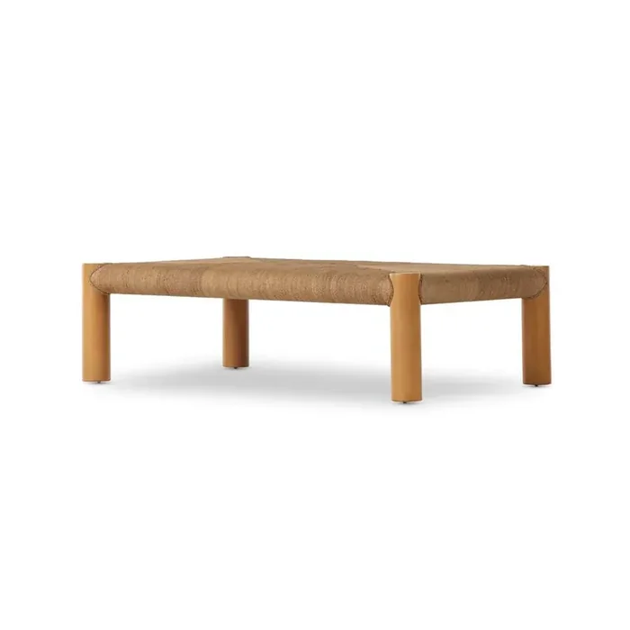 Four Hands – Grass Roots – Olin Coffee Table-Light Wash Mahogany – 230979-002