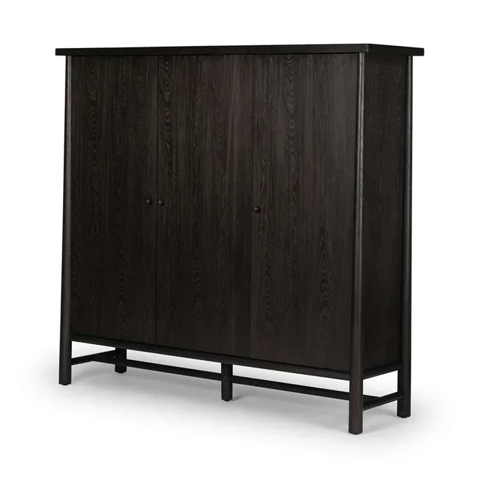 Four Hands – Wells – Renaud 3 – Door Cabinet – Charcoal Oak Veneer – 241761-002