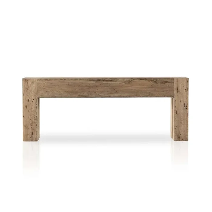 Four Hands – Wesson – Abaso Console Table – Rustic Wormwood Oak – 229656-002