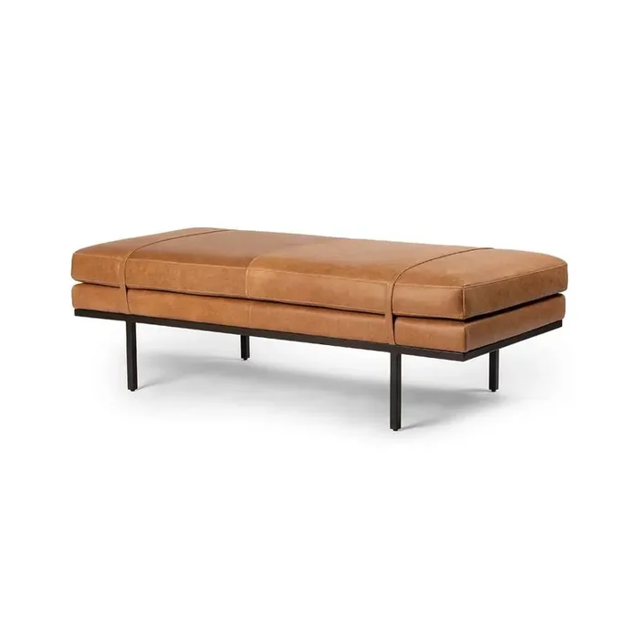 Four Hands – Westgate – Harris Accent Bench-Palermo Cognac – 108840-005