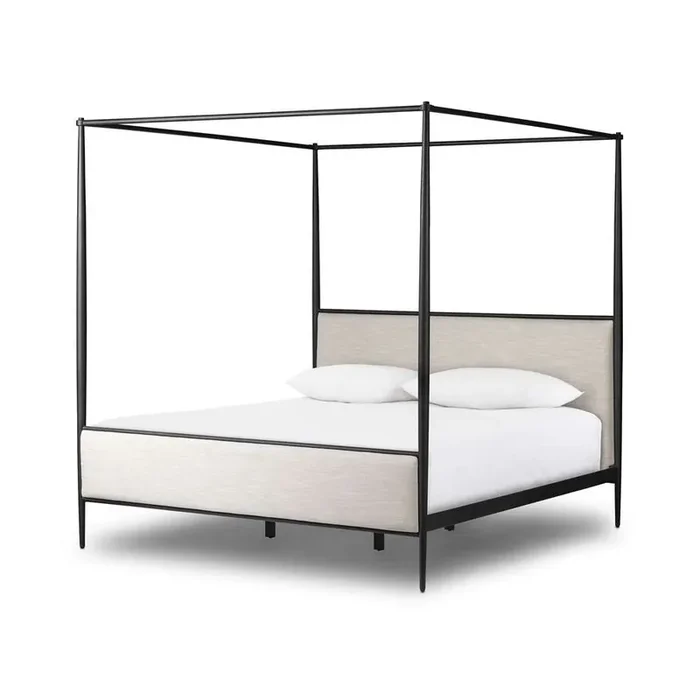Four Hands – Xander King Canopy Bed – Savoy Parchment – 240884-002