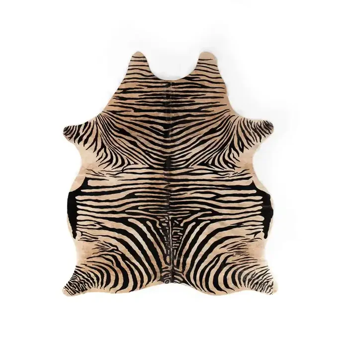 Four Hands – Zebra Printed Hide Rug – Zbr Hair On Hide – 227549-001