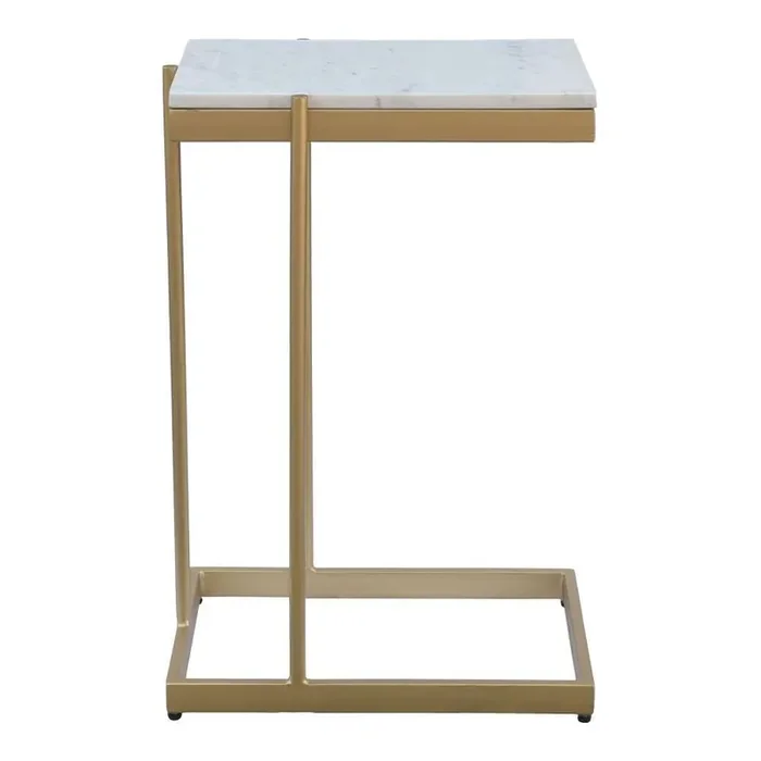 Henry & Mason – Thea Table with White Marble Top – THE-840-WHI-SD