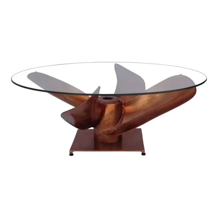 Henry & Mason – Turb Coffee Table in Brown – TUR-849-BRO-CFET
