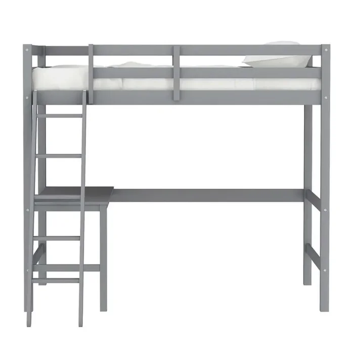 Hillsdale Kids and Teen – Caspian Wood Twin Loft Bed, Gray – 2177-320