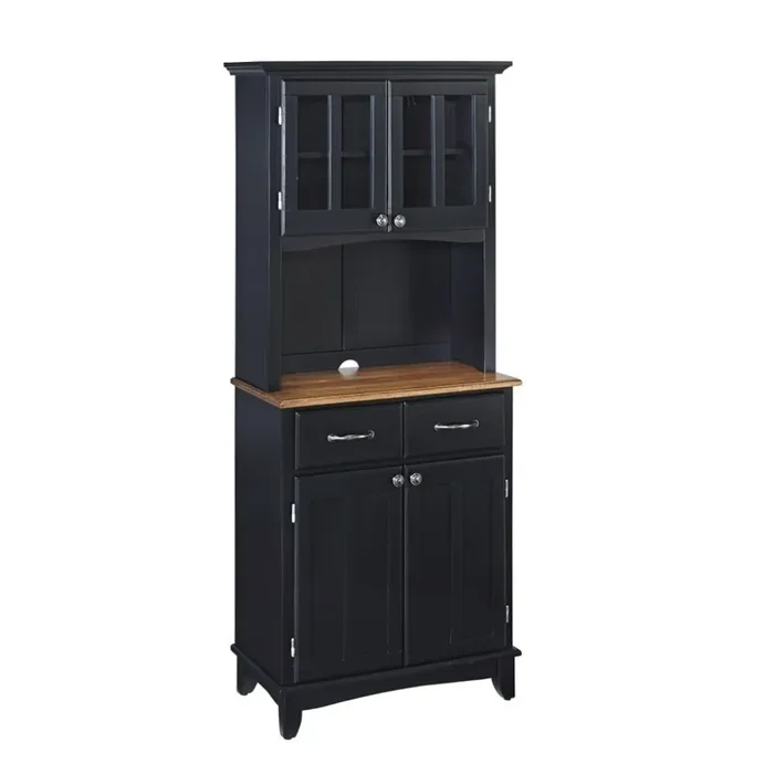 Homestyles Furniture – Buffet of Buffets Black Server with Hutch – 5001-0046-42
