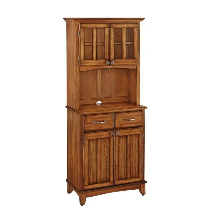 Homestyles Furniture – Buffet of Buffets Brown Server with Hutch – 5001-0066-62