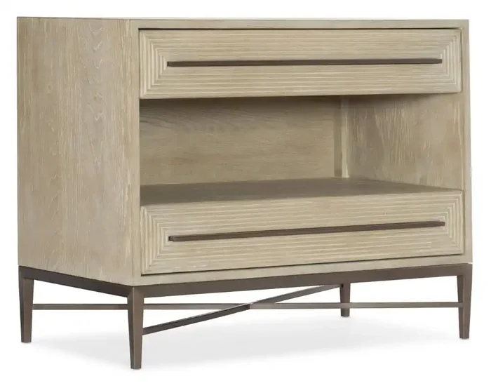 Hooker Furniture – Cascade Two-Drawer Nightstand – 6120-90016-80