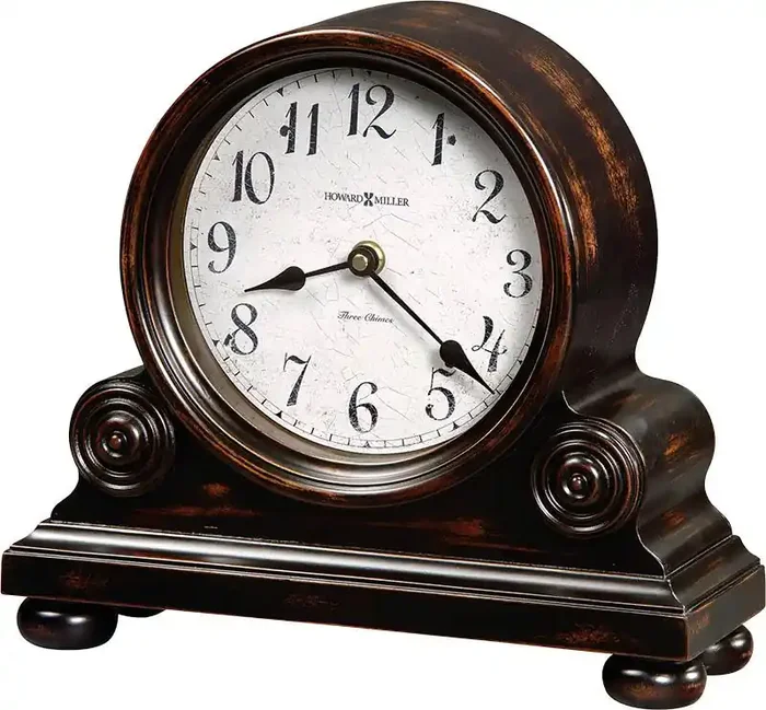 Howard Miller – Murray Worn Black (Brown Underto Mantel Clock – 635150