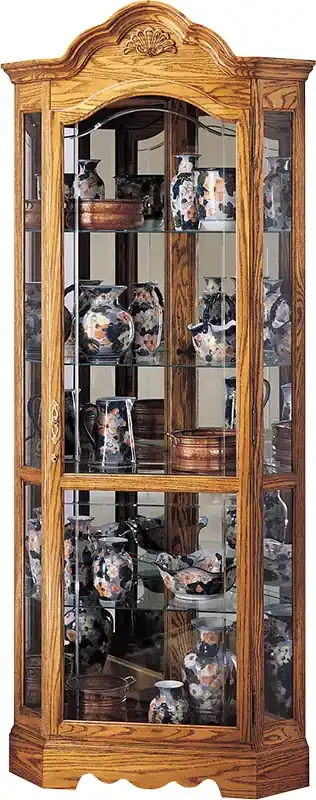 Howard Miller – Wilshire Golden Oak Curio Cabinet – 680207