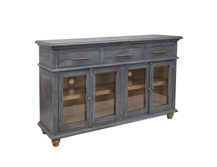 IFD – Vintage – 3 Drawer 4 Door Console – IFD9701CNSBL