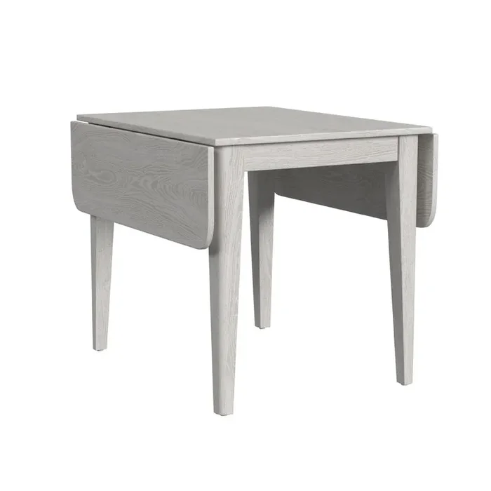 Intercon Furniture – Bayside 50 Drop Leaf Table – White – BY-TA-3650D-WHT-C