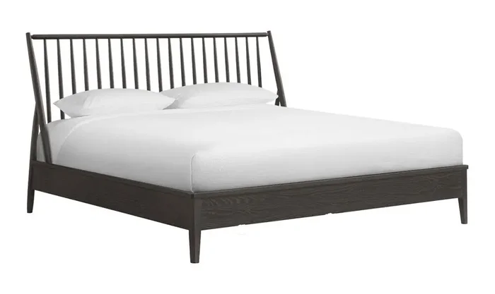 Intercon Furniture – Bayside Completed King Spindle Bed in Black Finish
