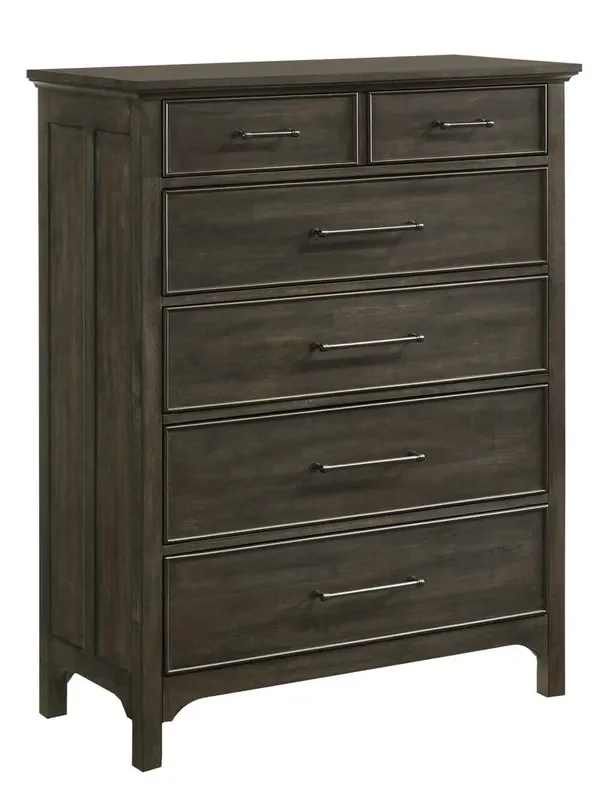 Intercon Furniture – Hawthorne Chest, 5 Drawer – HW-BR-N5305-BCL-C