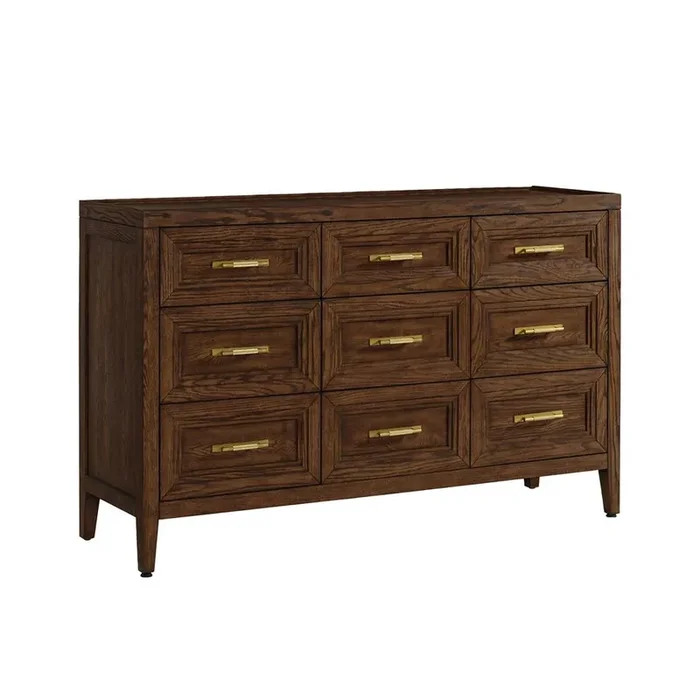 Intercon Furniture – Marlow Dresser, 9 Drawer – MW-BR-8309-SBL-C