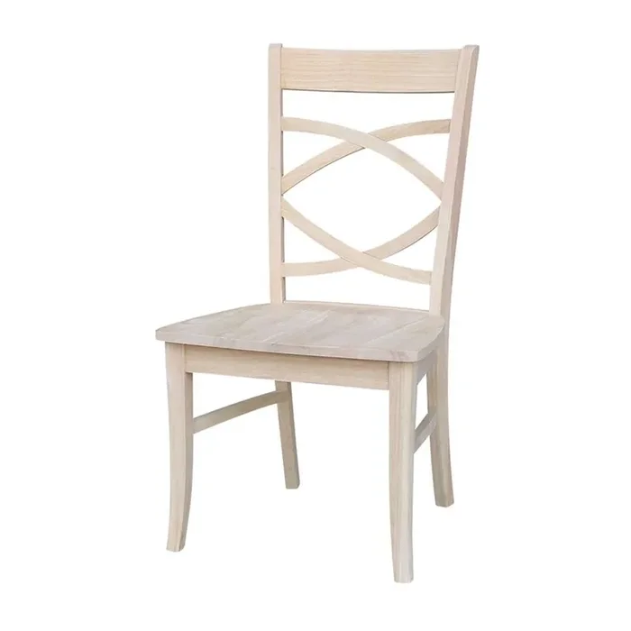 International Concepts – Milano Chair with Wood Seat (Set of 2) – C-316P