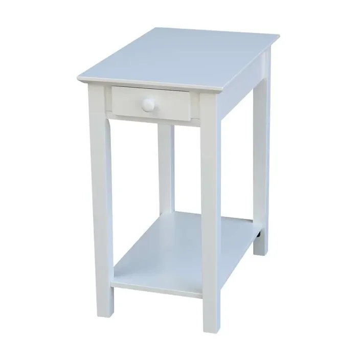 International Concepts – Narrow End Table in White Finish – OT08-2214