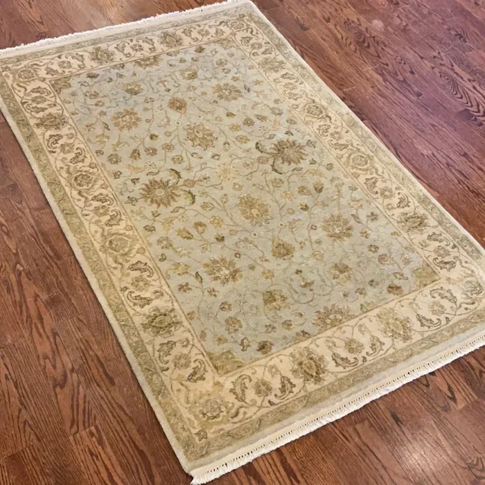 Kaoud Rugs 4X6 Rectangle LIGHT BLUE ANT. VERAMINE Area Rug