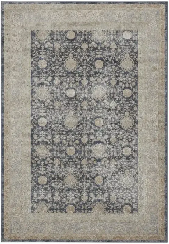 Kathy Ireland Home – Malta Area Rug – 53in x 77in Navy – MAI07-99446375919 – CLOSEOUT