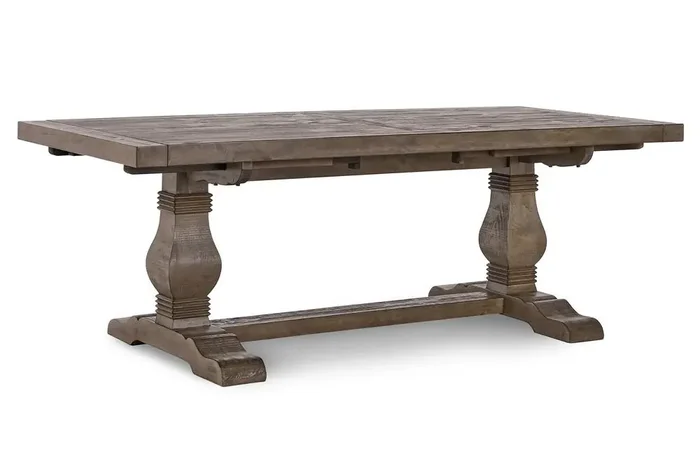 Kosas Home – Caleb Reclaimed Pine Extension 84in-114in Dining Table – 51030896