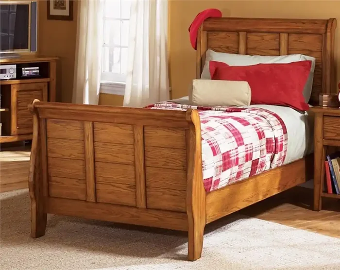 Liberty Furniture – Grandpas Cabin Youth Twin Sleigh Bed – 175-YBR-TSL