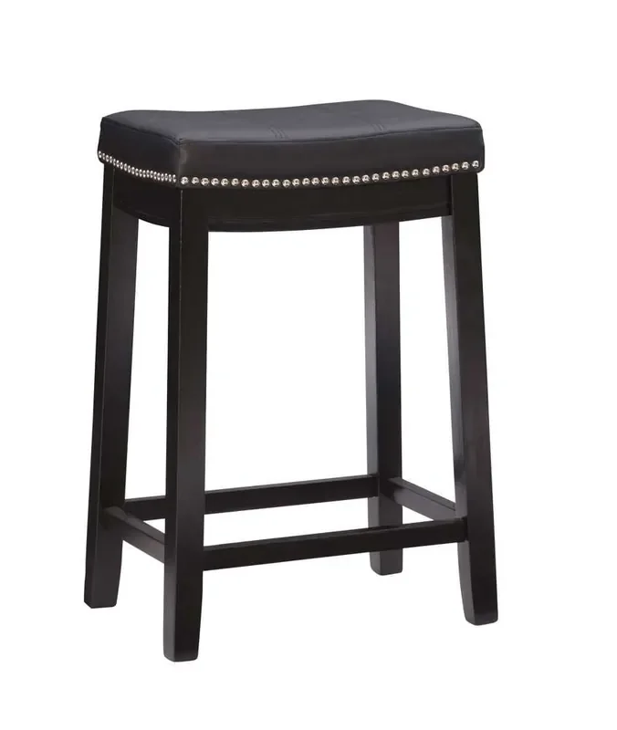 Linon Home Decor – Claridge Black Counter Stool – 55815BLK01U