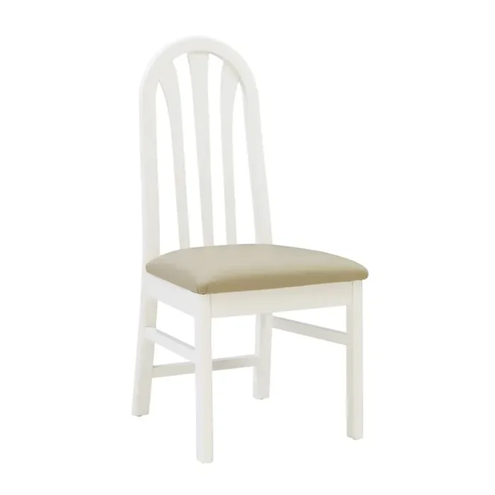 Linon Home Decor – Jesper White Chair Uph Seat (Set of 2) – CH291WHTGRY02ASU