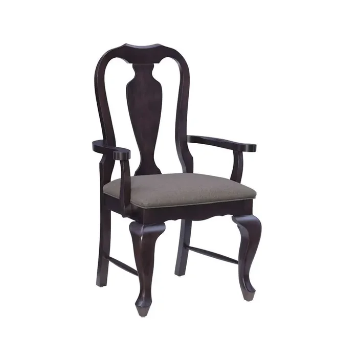 Linon Home Decor – Lange Brown Arm Chair Uph Seat – CH311BRN01ASU