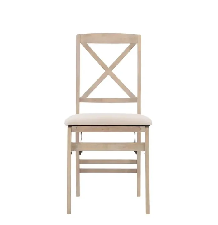 Linon Home Decor – Triena X Back Folding Chairs Grey Wash (Set of 2) – FD37GWASH02ASU