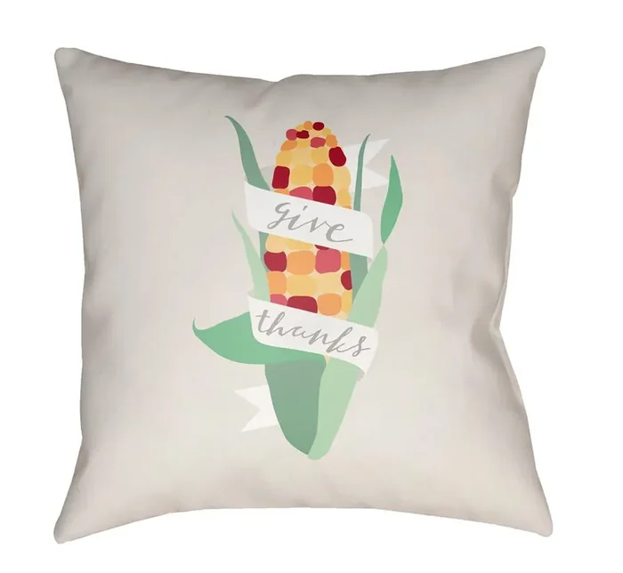 Livabliss – Corn 20″Lx20″W Accent Pillow – GTK001-2020