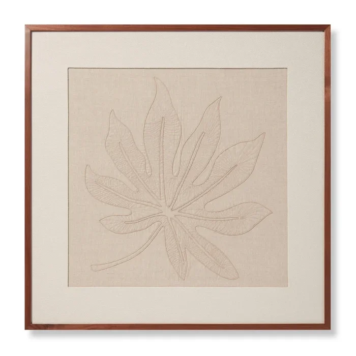 Loloi Schefflera SCHEF Embroidered Illustrative Wall Art by Loloi