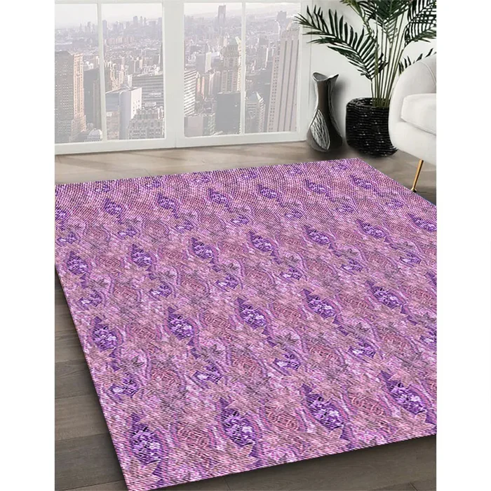 Patterned Orchid Purple Rug, pat1992pur