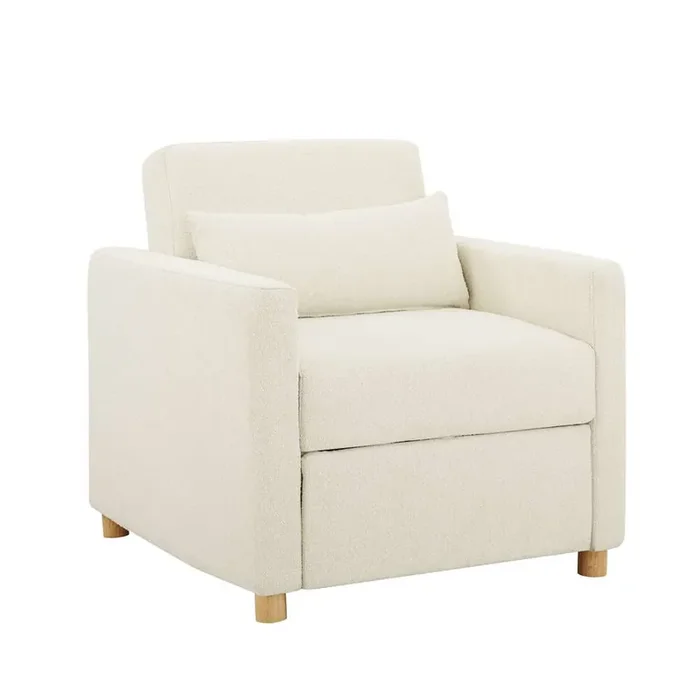 Serta – Anja Convertible Chair, Ivory by Lifestyle Solutions – 111A007IVO